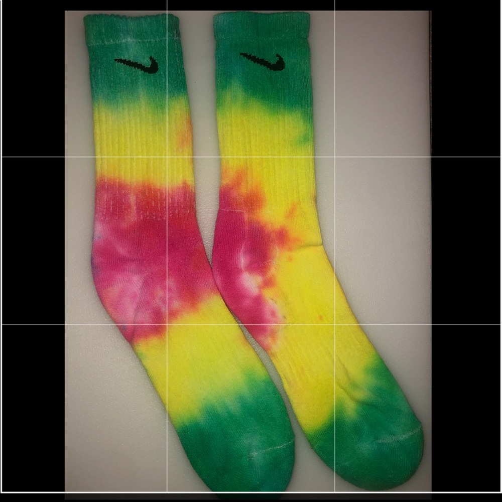 Tie dye Nike socks